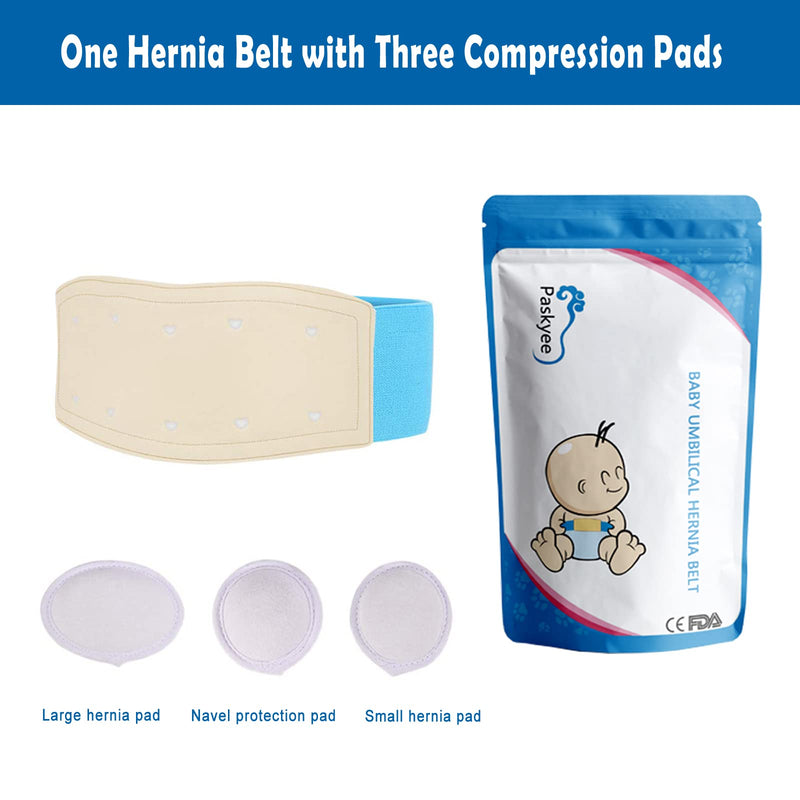 [Australia] - Umbilical Hernia Belt for Babies, Medical Child Belly Band Infant Abdominal Binder, Newborn Baby Hernia Support Truss Kids Navel Belly Button Band - Supplies Adjustable Wrap Blue 