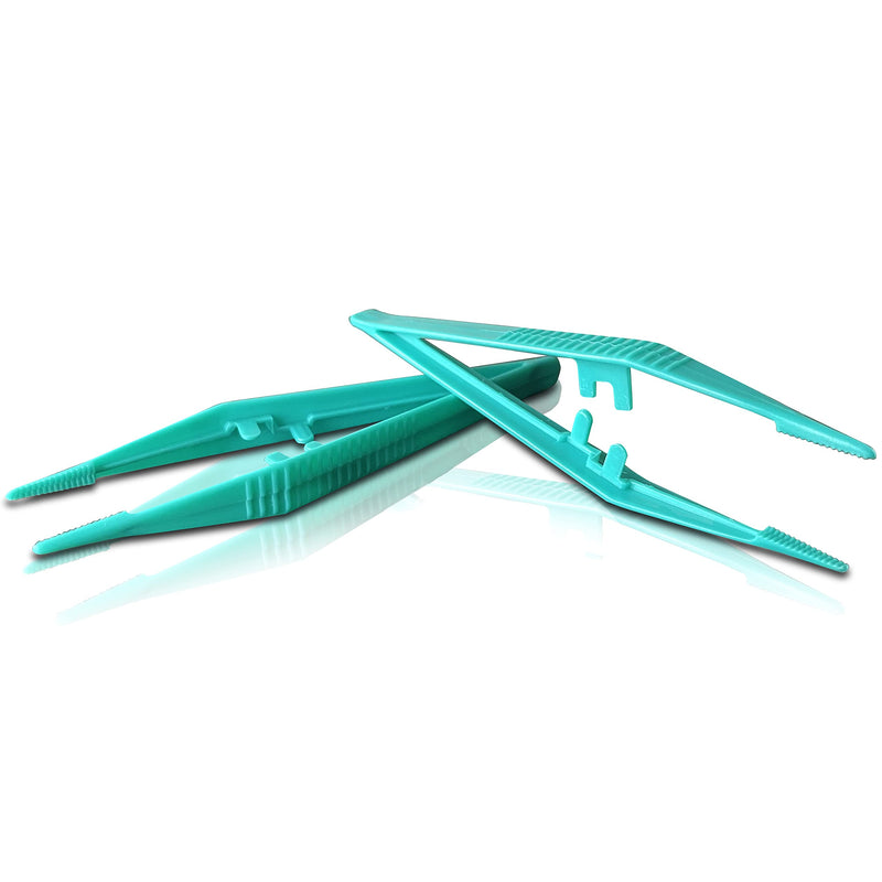 [Australia] - 10 Pack - RE-GEN Re-Usable Plastic Tweezers - Ideal for Health & Beauty First Aid Medical DIY Arts & Crafts 