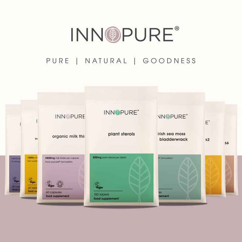 [Australia] - INNOPURE Plant Sterols 800mg 180 Tablets, Cholesterol Lowering Supplement, Proven Supplement to Lower Cholesterol Levels - Made in The UK (1 Pack of 180 Tablets) 90 Count (Pack of 2) 