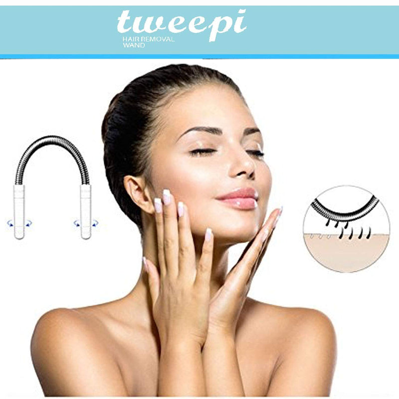 [Australia] - Tweepi Hair Removal Wand- With Upper Lip Shaped Cool Gel Pack for Numbing and Soothing Aftercare 