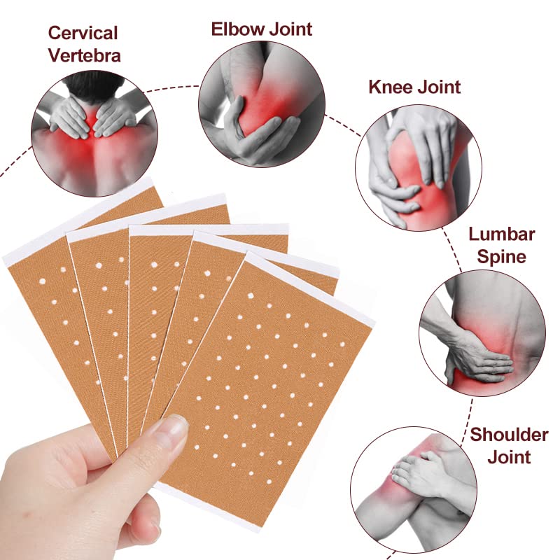 [Australia] - 20 Count Pain Relief Patch, Hot Moxibustion Pain Relief Patches, Pain Relief Wormwood Sticker Self Heating Warming meridians Patches Plaster, Discomfort Relief Plaster 20 Count 