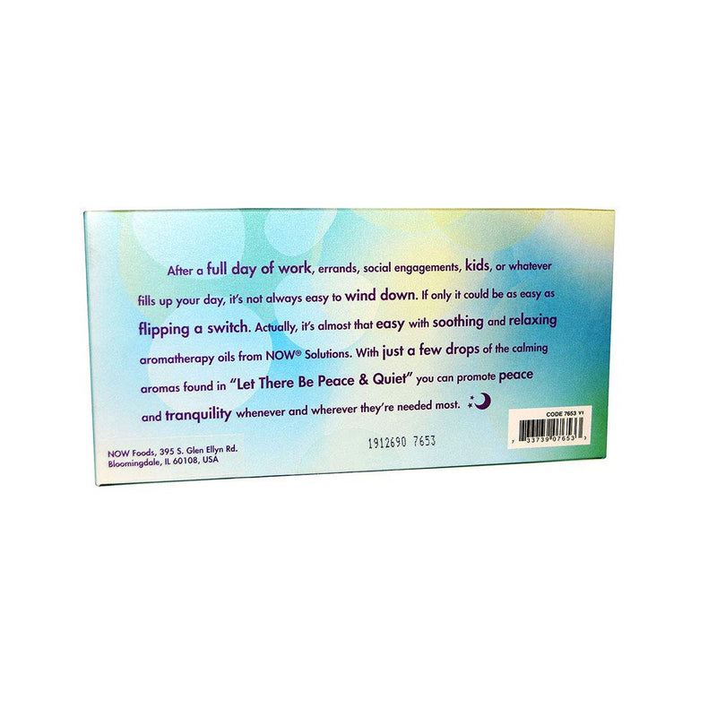 [Australia] - NOW Essential Oils, Let There Be Peace & Quiet Aromatherapy Kit, 4x 10ml Including Lavender Oil, Peppermint Oil, Eucalyptus Oil and Peaceful Sleep Oil Blend With Child Resistant Caps 