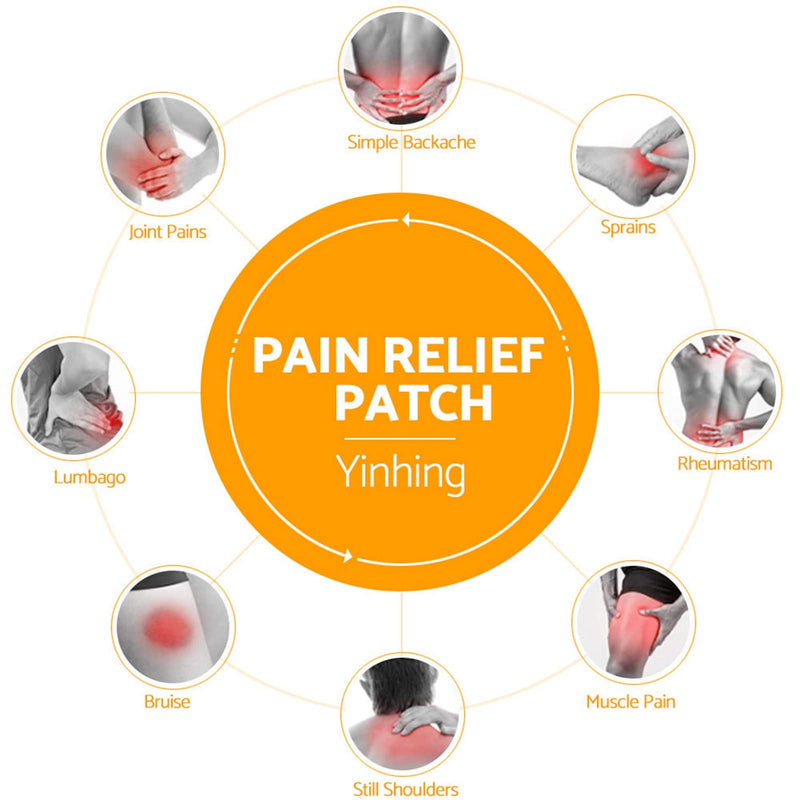 [Australia] - Pain Relief Plaster, 80Pcs / 10 Pack Arthritis Pain Relief Patches, Improve Blood Circulation, Back Shoulder Lumbar Leg Muscle Pain Relief 