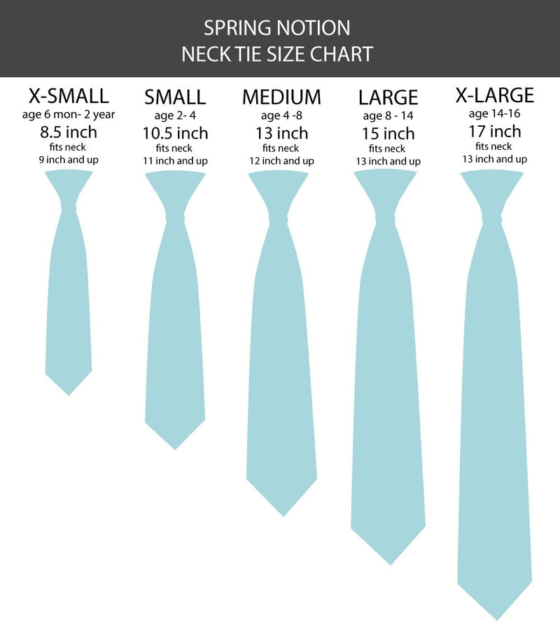 [Australia] - Spring Notion Boy's Tartan Plaid Woven Zipper Tie Brown (75br) S 10.5 inch (2 year - 4 year) 