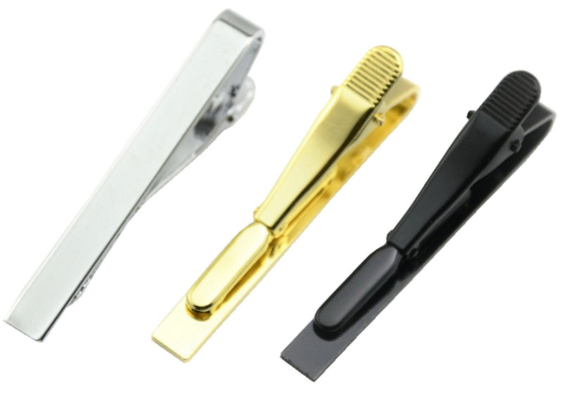 [Australia] - Geek-M Fashion Necktie Clips Tie Bar Clips Tie Pins Set for Men Pack of 3 Style A 