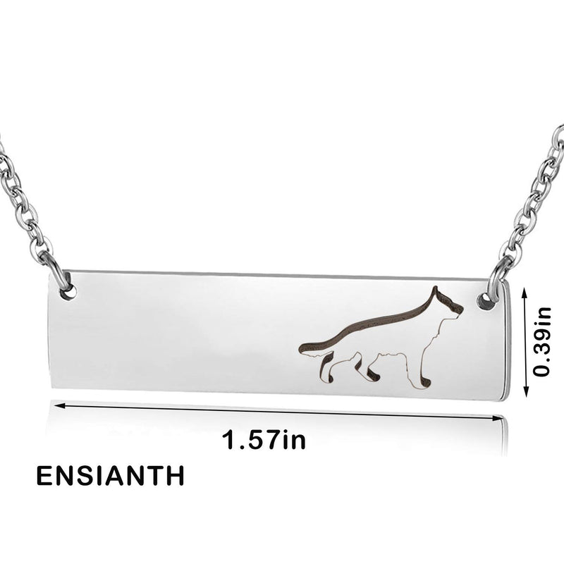 [Australia] - ENSIANTH Shepherd Necklace German Shepherd Necklace Shepherd Gift for Dog Lovers 