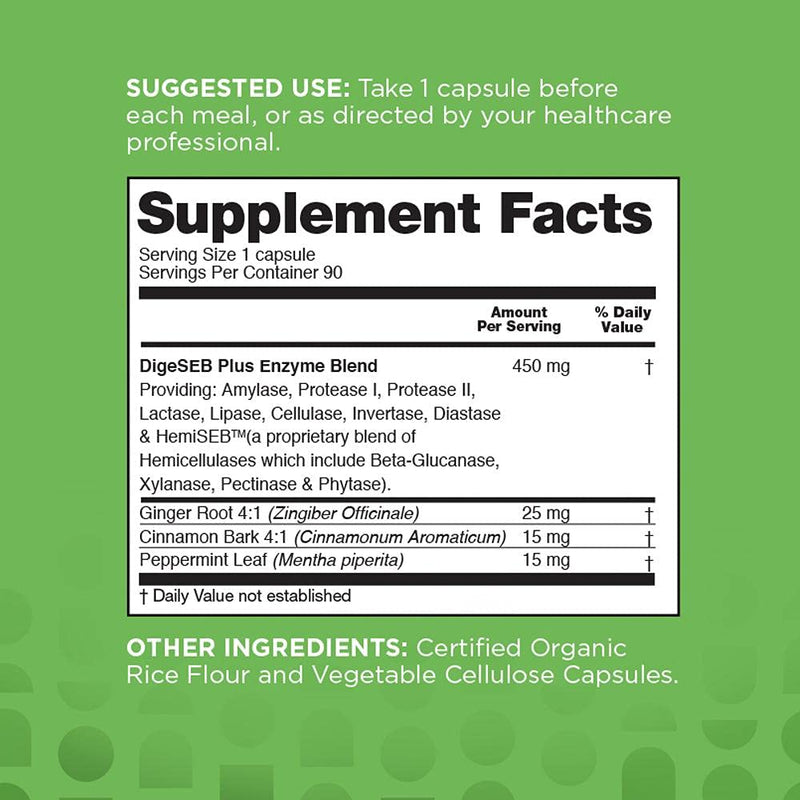 [Australia] - nbpure Digestive Enzyme Complex Vegetarian Capsules, 90 Count 