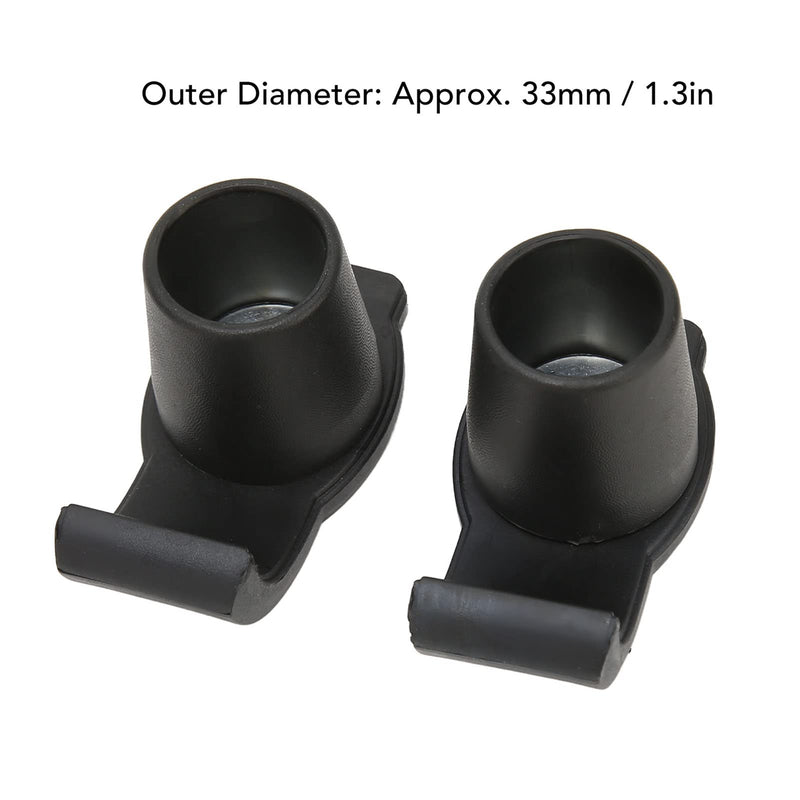 [Australia] - Socobeta 1 Pair Walker Ski Glides, Walking Frame Caddy Rubber Safety Moving Prevent Slip Coaster Skis, 33mm / 1.3inch Outer Diameter 
