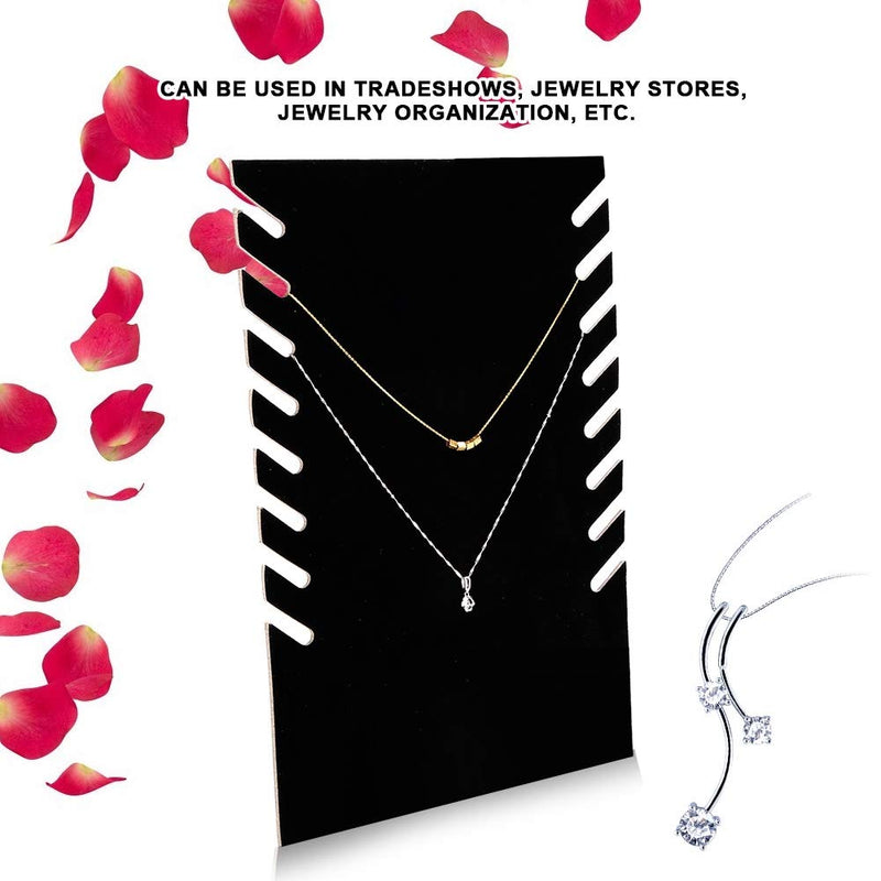 [Australia] - Jewelry Necklace Display Stand, Easel Black Necklace Jewelry Display Multiple Necklace Bust Organizer Stand Jewelry Stand Necklace Showcase Holder Pendant Chain Display Rack Jewelry Stand for Necklace 