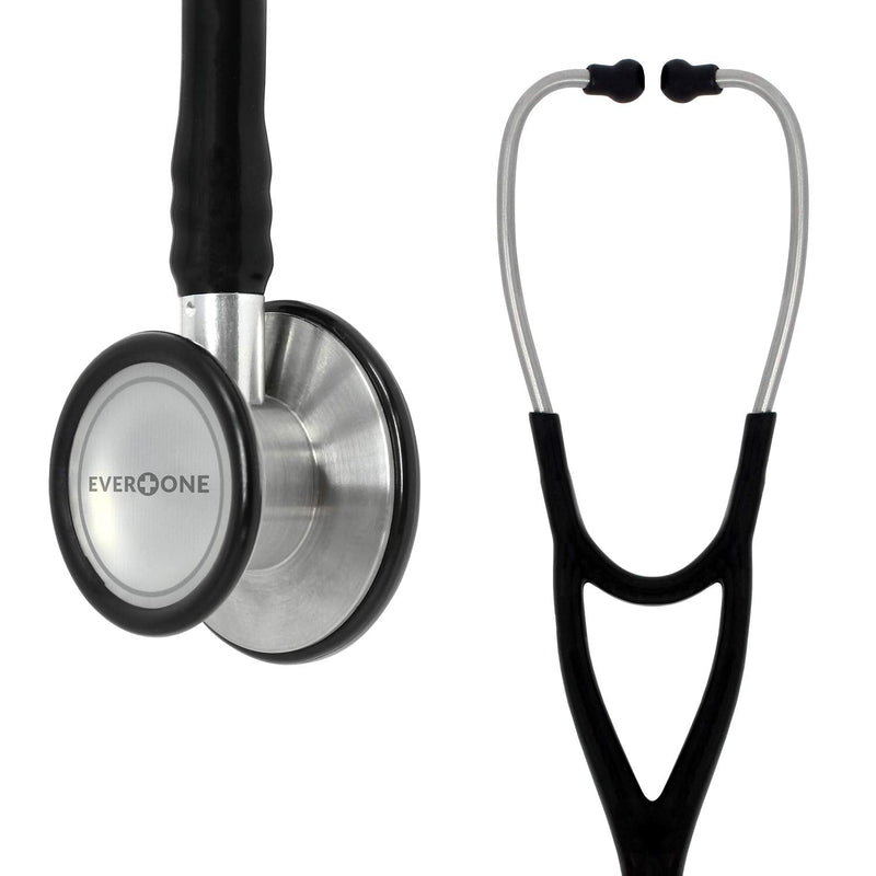 [Australia] - EverOne Premium Cardiology Stethoscope, Black Tube, 27 Inch 