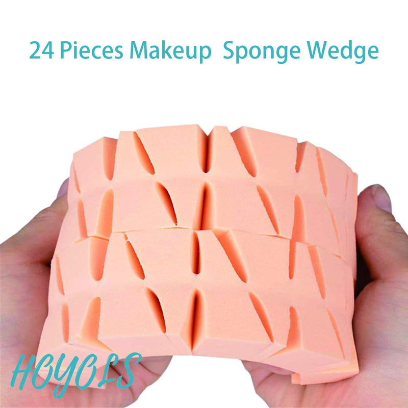 [Australia] - Makeup Sponge Wedge Shaped Blender, Professional Applicators Latex Free Foam, For Cosmetic Blending Foundation 48 pieces Bulk Pack by HOYOLS 48 Pieces Set 