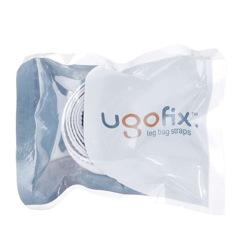 [Australia] - Ugo Fix Leg Bag Straps (x10) – Urine Drainage Bag Strap/Catheter Leg Bag Straps, with Soft Elastic Fabric, Comfortable Silicone Grips and Velcro Strap (Pack of 10) 