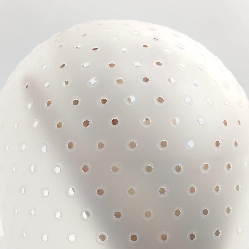 [Australia] - Holes Opened Highlight Cap Frosting Cap Tipping Cap Streaking Cap Silicone Hair Highlighting Cap for Highlights DIY Hair Coloring Hat Dyeing Salon at Home Reusable Highlighting Cap and Hook Kit White 