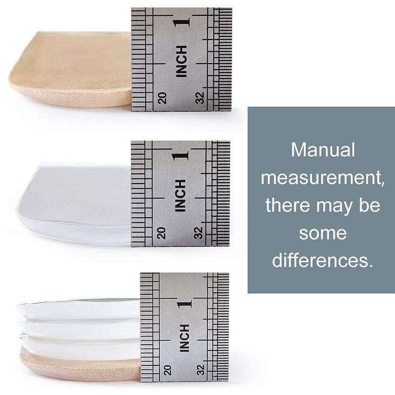 [Australia] - Sumifun Heel Lift Inserts, 4-Layer 1 Inch Gel Shoe Heels Inserts for Women, Adjustable Orthopedic Heel Pads for Heel Pain and Leg Length Discrepancies, Heel Cups 1/4" 1/2" 3/4" (Size S, 1 Pair) 