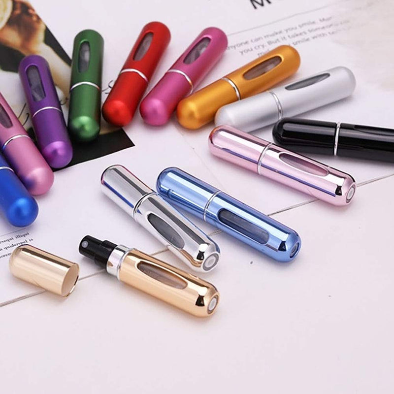 [Australia] - Mini Refillable Perfume Portable Atomizer Bottle Refillable Perfume Spray, Refill Pump Case for Traveling and Outgoing (5ml, 4 Pack) 