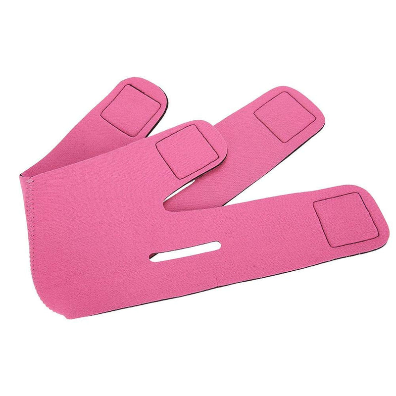 [Australia] - Face Slimming Strap, Double Chin Skin Bandage Reducer Face Facial Lifting Slimming Belt Face Slimming Belt for Women(Rose Red) Rose Red 