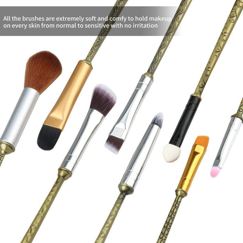 [Australia] - Game of Thrones Makeup Brushes Set,WeChip Makeup Brushes for Foundation Blending Blush Concealer Eyebrow Face Powder Game of Thrones Brushes Bronze 