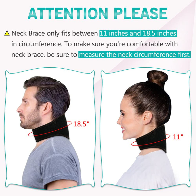 [Australia] - Neck Brace Ice Pack Cervical Collar Soft Ice Wrap Adjustable Ring Relief Neck Pain And Support Reusable Gel For Women Hot & Cold Therapy Treatment Arthritis Release Pressure (11" ~ 18.5") 