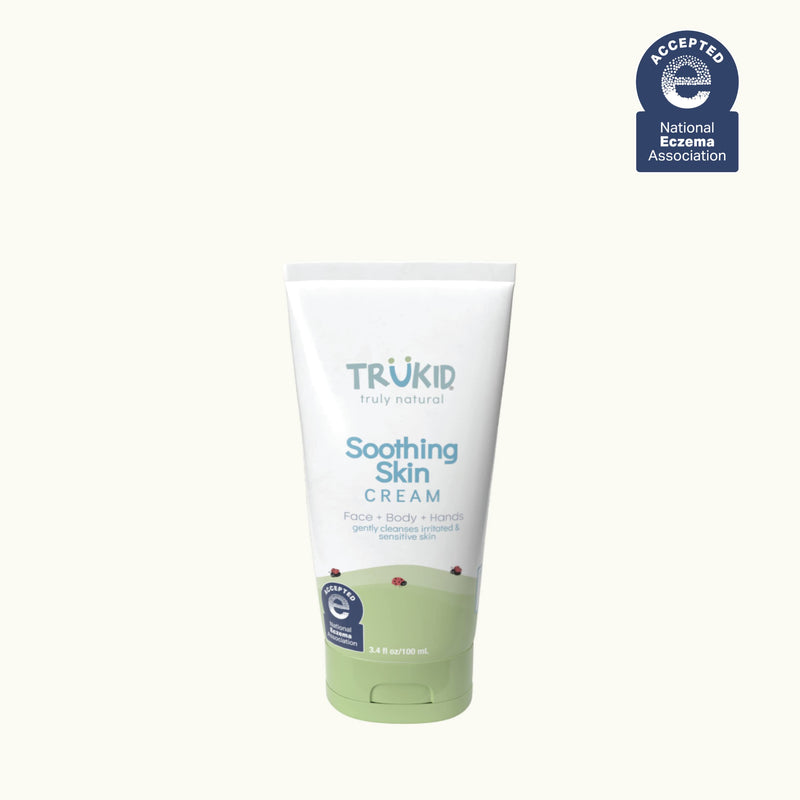 [Australia] - TruKid Soothing Skin (Eczema) Cream for Baby, Relieves & Protects Dry, Itchy Skin, Safe for Sensitive Skin, Hydration and Moisturizing Cream for Babies, Unscented, All Natural Ingredients (3.4 fl oz) 3.4 Ounce 