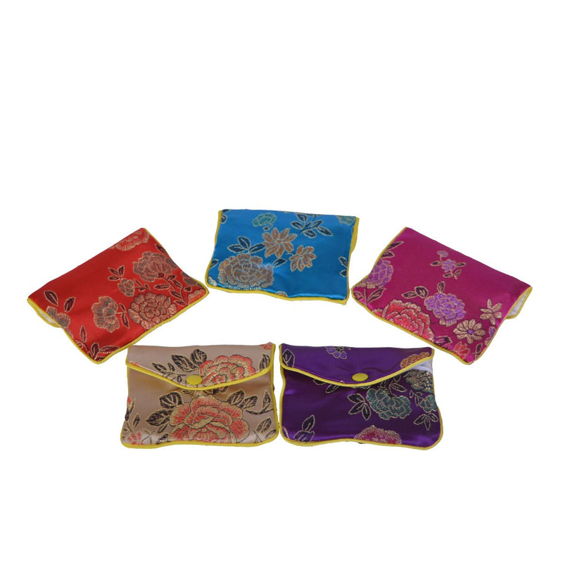 [Australia] - Baitaihem 15 Pack Jewelry Purse Pouch Gift Bags Chinese Silk Style Brocade Embroidered Bag,Multiple Colors(Medium) Medium 