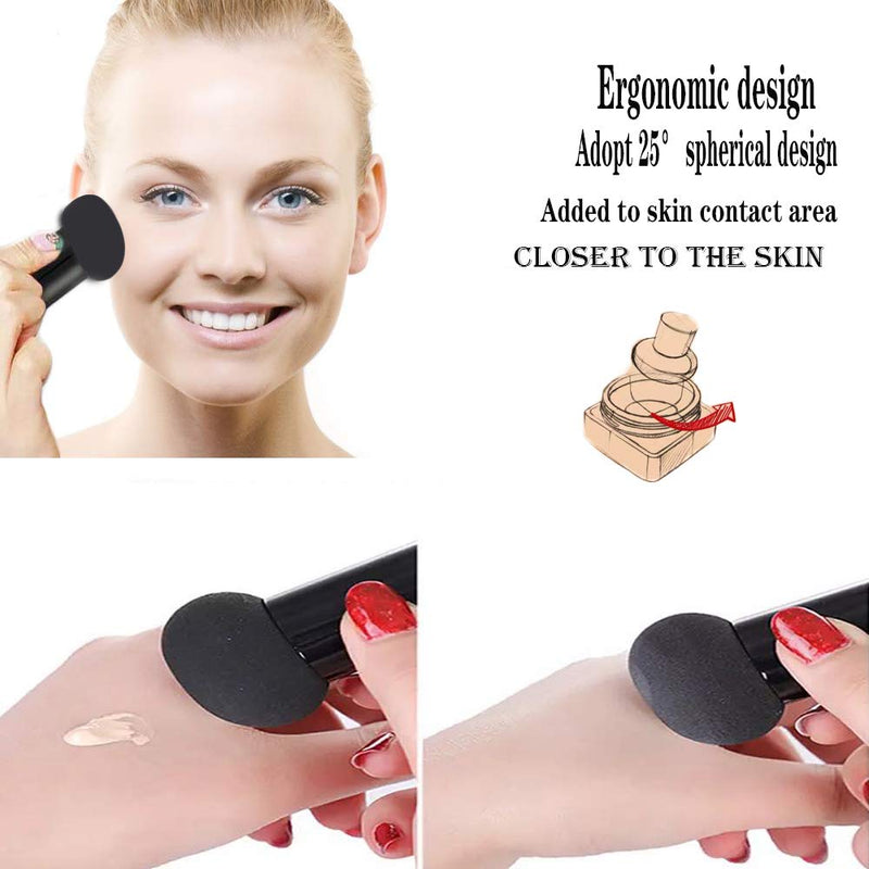 [Australia] - BESTLA 3pcs Mushroom Makeup Sponge Cosmetic Blender Puff Latex Free Facial Sponge 