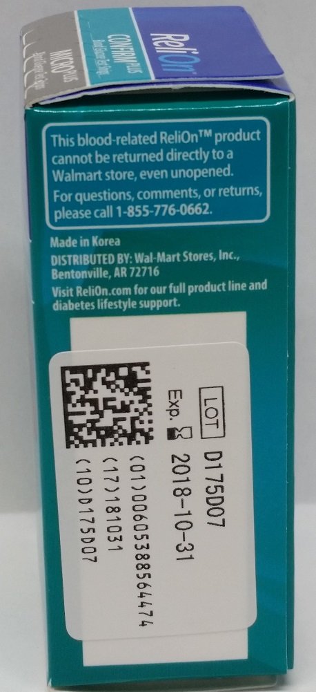 [Australia] - Relion Comfirm/Micro Test Strips 50 Ct 