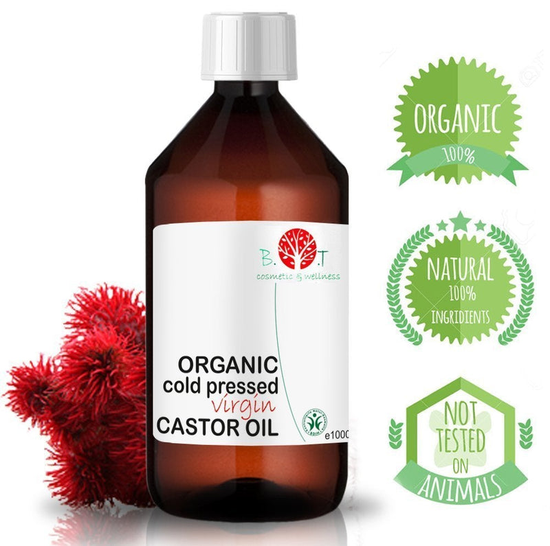 [Australia] - B.O.T Cosmetic & Wellness ORGANIC Castor Oil Cold Pressed BEST 100% Pure Virgin Hair Oil For Hair Growth, Face, Skin Moisturizer, Scalp, Thicker Eyebrows And Eyelashes (1000 ml) 