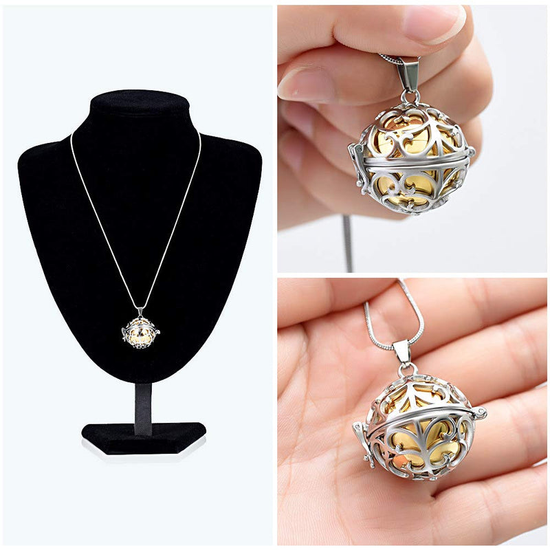 [Australia] - Minicremation Cremation Jewelry Urn Pendant Necklace for Ashes with Hollow Mini Keepsake Urn Memorial Jewelry for Ashes Gold 