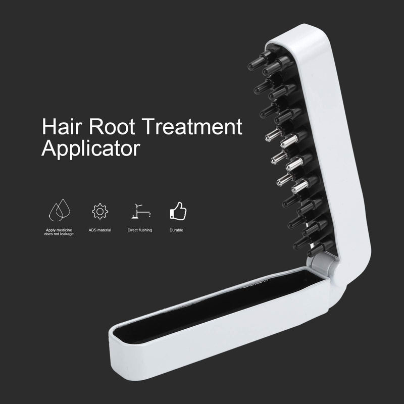 [Australia] - Hair Scalp Applicator Comb, Applicator Comb, Hair Growth Serum, Serum Hair Root Treatment Applicator(White) White 