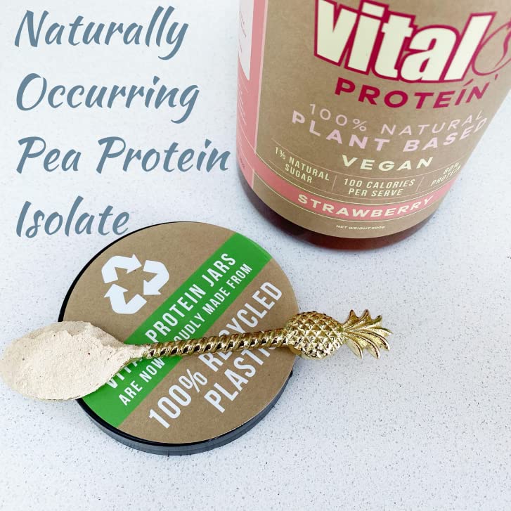 [Australia] - Vital Plant Protein Vanilla 500GM | 100% Plant Protein | Vegan Powder | Pea Protein | Gluten & Dairy Free | Natural | Complete Amino Acid Profile 