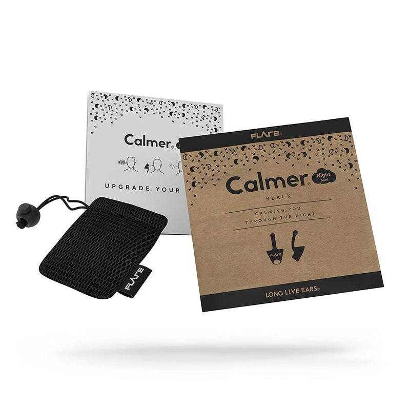 [Australia] - Flare Audio® Calmer® Night Mini Black – in Ear Device to Gently Soothe Sound sensitivities - Reduce Stress in The Evening and Whilst Sleeping 