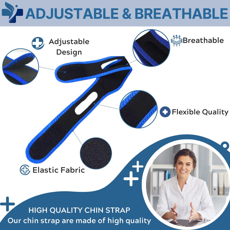 [Australia] - Orapink Anti Snoring Chin Strap, Breathable Adjustable Anti-Snoring Stop Snoring Chin Strap, Neoprene Anti-Snoring Stop Snoring Chin Strap, Anti Apnea, Suitable For Men Women And Kid 