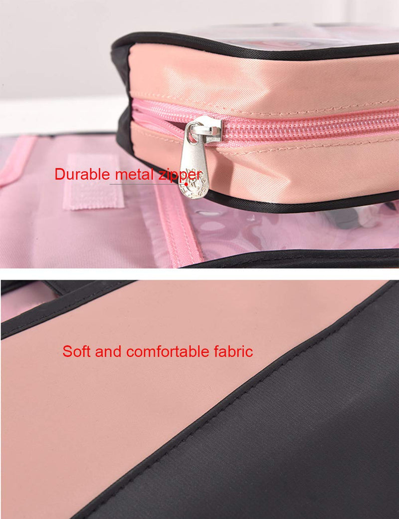 [Australia] - Hooshion 2 in 1 Cosmetic Organizer Pouch Bag Toiletry Bag,Waterproof Clear Makeup Case Transparent Makeup Bag Carrying Case Travel Bag 