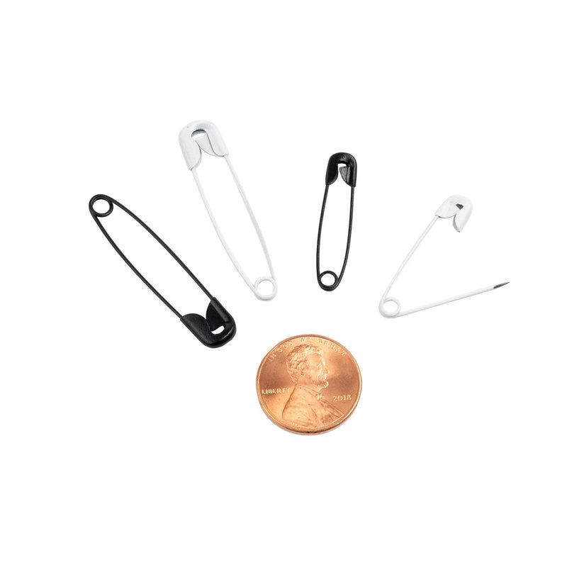 [Australia] - SINGER 00296 Black and White Safety Pins, Assorted Sizes, 25-Count 1 