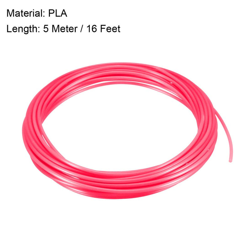 [Australia] - uxcell 3D Pen Filament Refills,16Ft,1.75mm PLA 3D Printer Refills,Dimensional Accuracy +/- 0.02mm,Transparent Red 