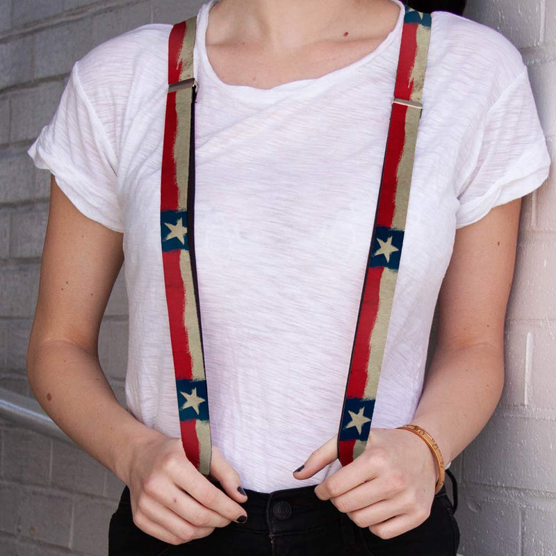 [Australia] - Buckle-Down Men's Suspender-Texas, Multicolor, One Size 