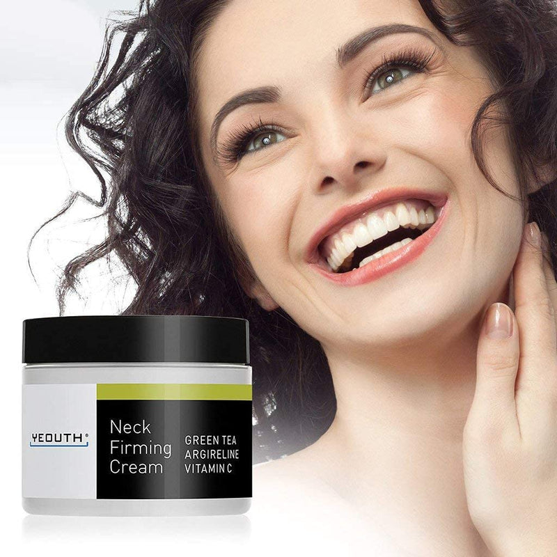 [Australia] - YEOUTH Neck Cream for Firming, Anti Aging Wrinkle Cream Moisturizer, Skin Tightening, Helps Double Chin, Turkey Neck Tightener, Repair Crepe Skin with Green Tea, Argireline, Vitamin C (2oz) 56.7 g (Pack of 1) 