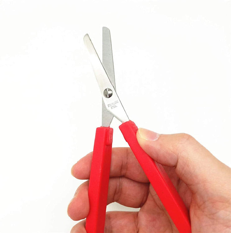 [Australia] - 2-Pack Loop Scissors Grip Scissors Loop Handle Self-Opening Scissors Adaptive Cutting Scissors for Children and Adults Special Needs,Paper Work ,Sewing Work ,Artcraft 