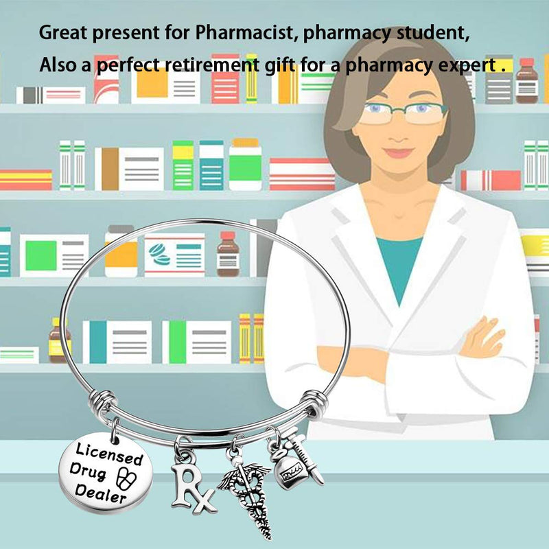[Australia] - MAOFAED Pharmacist Gift Funny Pharmacy Student Gift Pharmacy Shool Graduation Gift Funny Licensed Drug Dealer Pharmacist Keychain Licensed Drug Dealer BR 