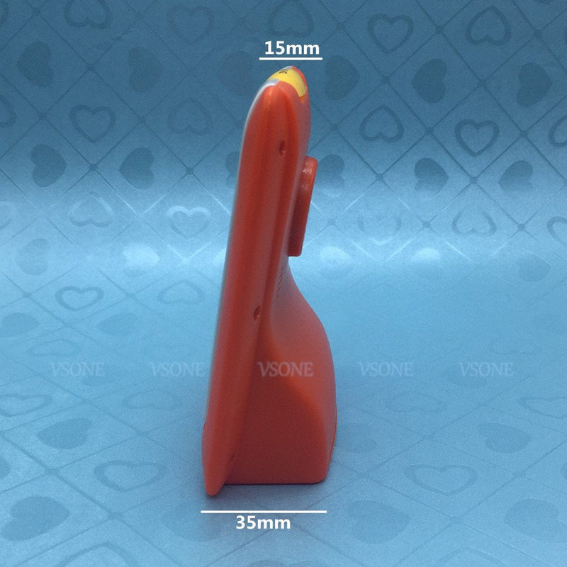 [Australia] - Spanish Talking LCD Digital Alarm Clock for Blind or Low Vision with Big Time Display and Lound Talking Voice (Orange) Orange 
