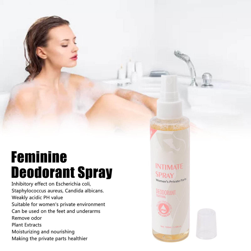 [Australia] - 100ml Intimate Spray, Feminine Deodorant Spray, Portable Herbal Extracts Feminine Private Parts Cleaning Deodorant Spray 