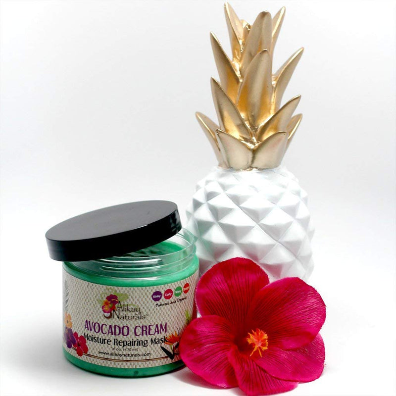 [Australia] - Alikay Naturals - Avocado Cream Moisture Repairing Hair Mask 8oz by Alikay Naturals 