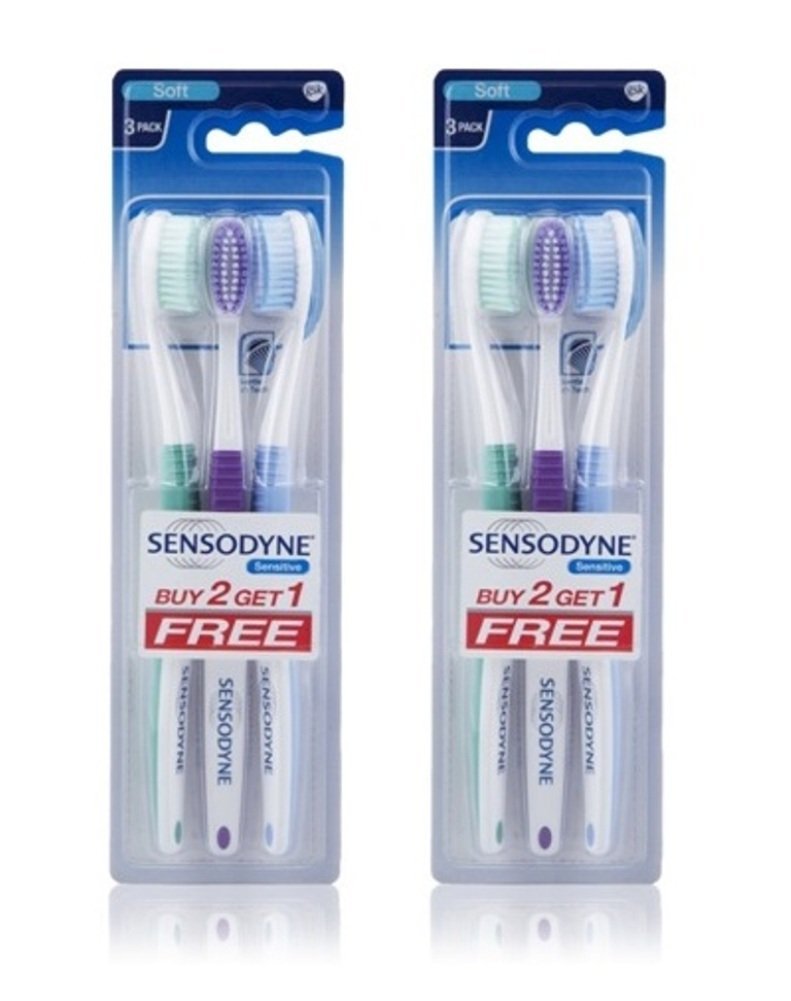 [Australia] - 2 Sensodyne Sensitive Toothbrush Soft Sensitive Teeth - (Pack of 3) 