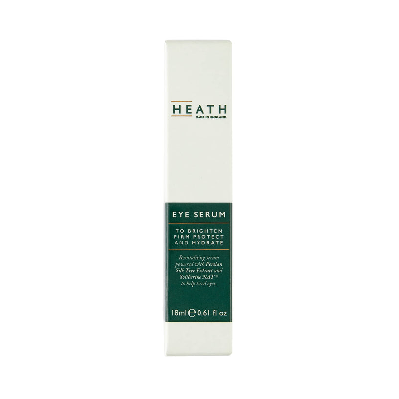 [Australia] - Heath Eye Serum for Men - Revitalising Eye Cream with Persian Silk Tree Extract and Soliberine NAT - Reduces Dark Circles and Puffy Eyes - Vegan Friendly - Made in England - 18 ml 