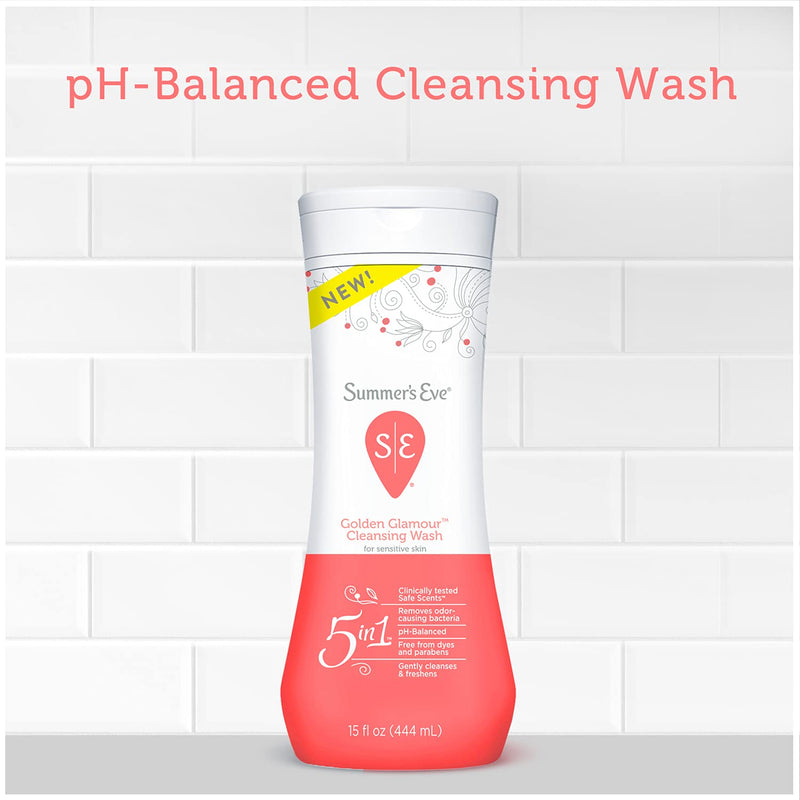 [Australia] - Summer's Eve Cleansing Wash, Golden Glamour, 15 oz 15 Fl Oz (Pack of 1) 