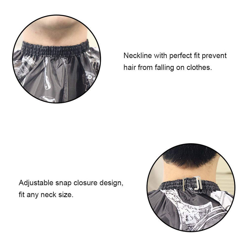 [Australia] - Professional Waterproof Hair Styling Cape Nylon Hair cutting Salon Cape Gown Hair Salon Barber Cape Cutting Cape Barber Hairdressing Cape with Hook Closure 