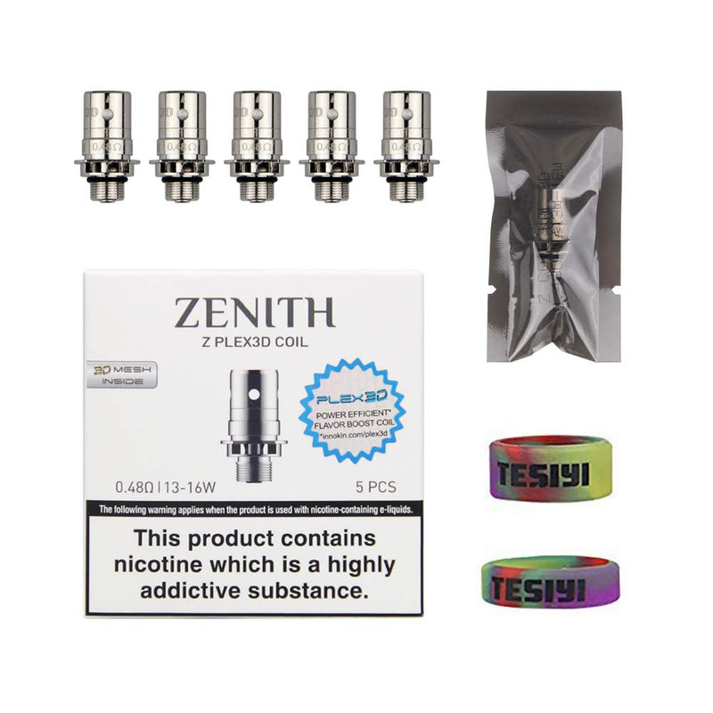 [Australia] - INNOKIN Zenith Z Plex3D Coils 0.48Ω for iTaste Kroma-A Zenith Adept Kroma R Zlide Tube Cool Fire Mini Zenith Pro Plexus D22 Atomizer Tank Kit Pack of 5 