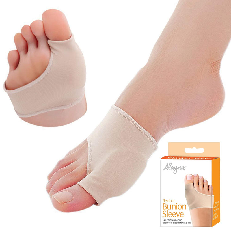 [Australia] - Alayna Bunion Corrector and Bunion Relief Sleeve Gel Pad Cushion Splint Orthopedic Bunion Protector for Men and Women, Hallux Valgus Corrector Bunion Guard, Bunion Pain Relief (2 PCS) (Large) 