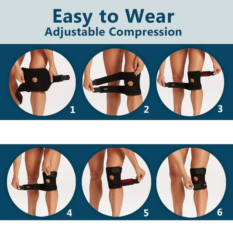 [Australia] - ComfiLife Knee Brace – Knee Support for Meniscus Tear, Arthritis Pain, ACL, LCL, MCL – Open Patella, 3 Point Adjustable Straps, Breathable Non-Slip Comfort for Men & Women (XX-Large) 2X-Large (Pack of 1) 