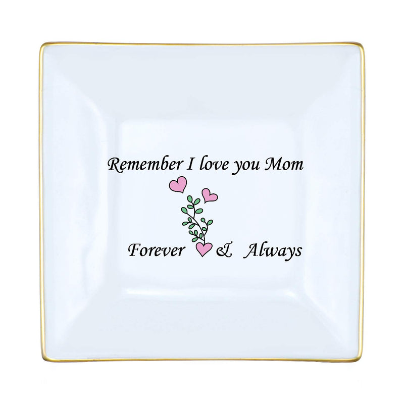 [Australia] - Jewelry Trinket Dish Mother Gifts from Daughter Ring Trinket Dish-Mothers and Daughters Never Truly Apart, Maybe in Distance But Never in Heart (Remember I Love You Mom) Remember I Love You Mom 